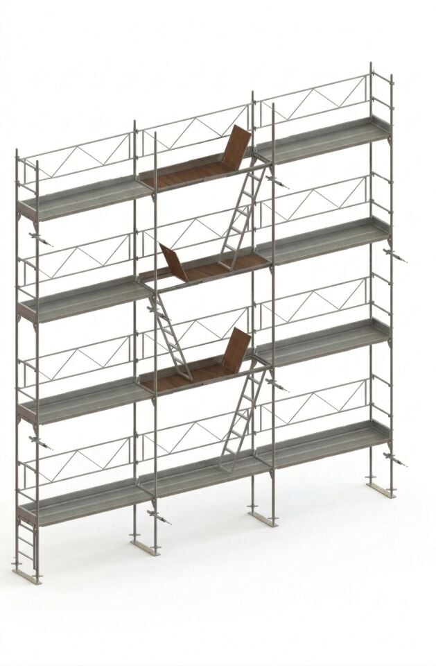 9 MT*9 MT PRATİK MODEL H TİPİ GÜVENLİKLİ İSKELE