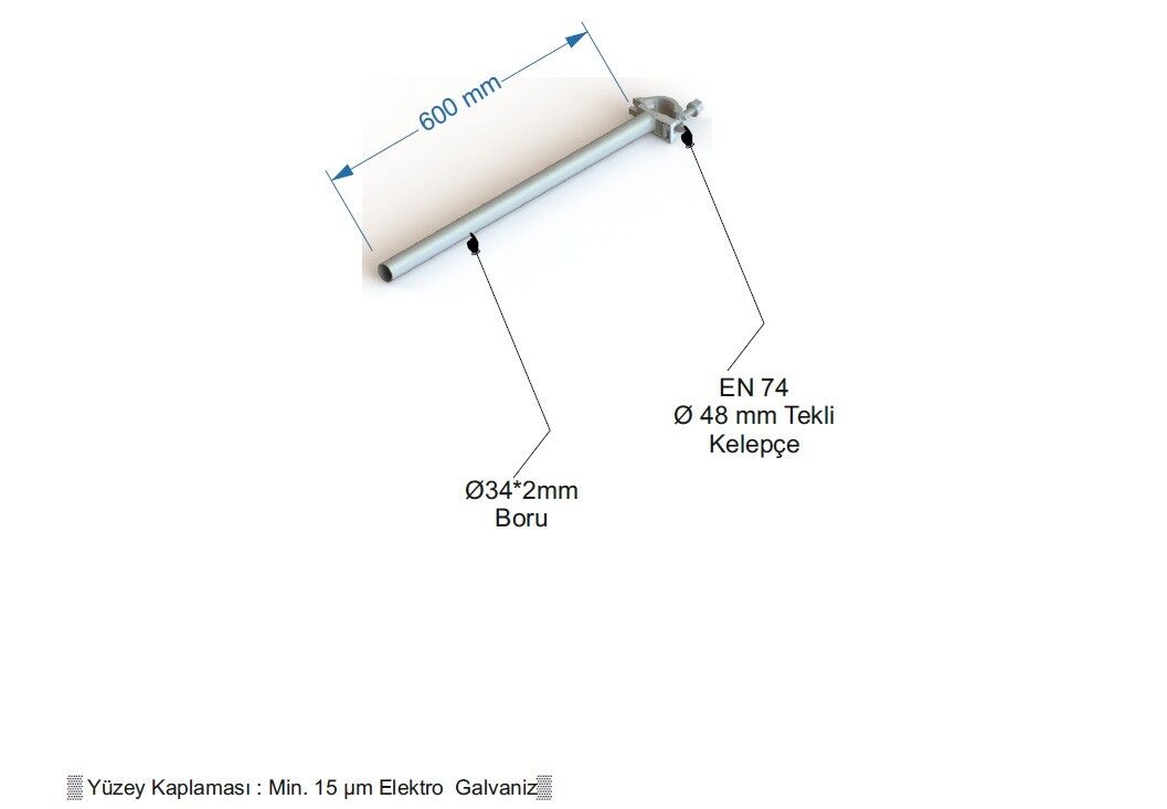 65 CM YAN GÜVENLİK BARİYERİ